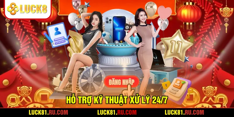 Hỗ trợ kỹ thuật xử lý 24/7